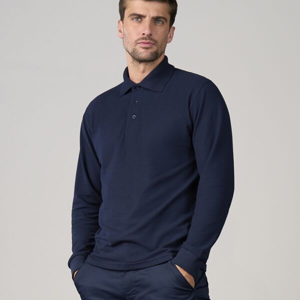 Pro RTX Pro Long Sleeve Piqué Polo Shirt Thumbnail