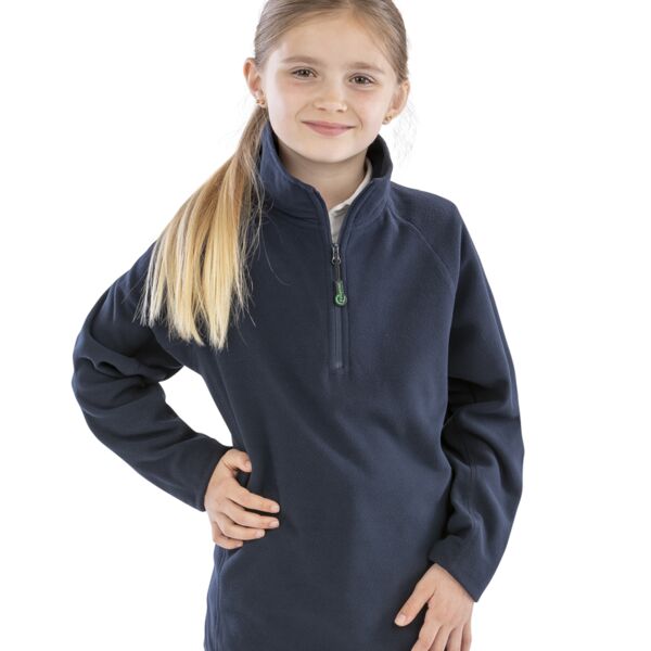 Result Recycled Kids Zip Neck Micro Fleece Thumbnail