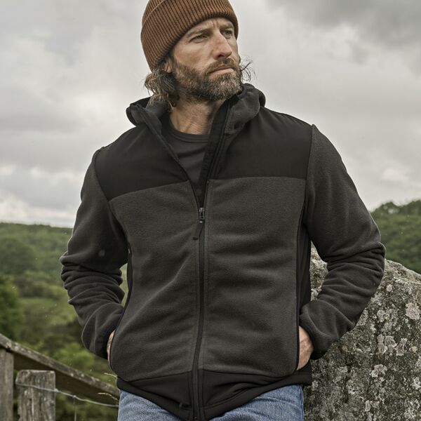 Tee Jays Mountain Hooded Fleece Jacket Thumbnail