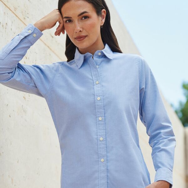 Women's classic long sleeve Oxford shirt Thumbnail