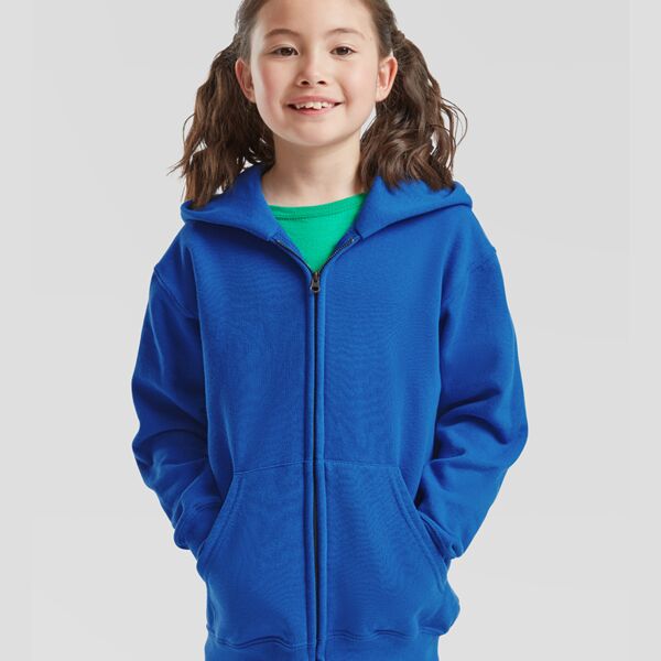 Fruit of the Loom Kids Classic Zip Hooded Sweatshirt Thumbnail