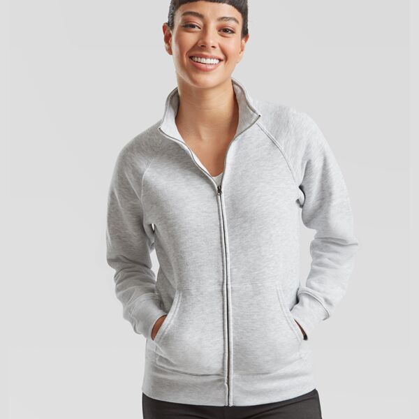 Fruit of the Loom Premium Lady Fit Sweat Jacket Thumbnail