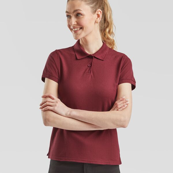 Fruit of the Loom Lady Fit Piqué Polo Shirt Thumbnail