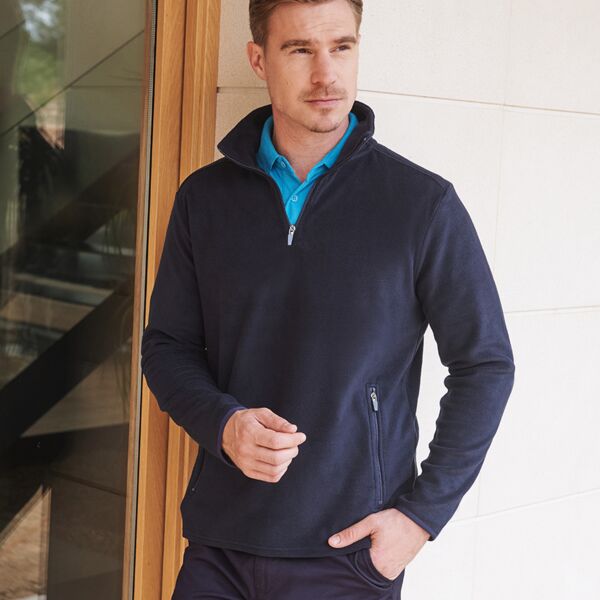 Henbury Zip Neck Micro Fleece Thumbnail