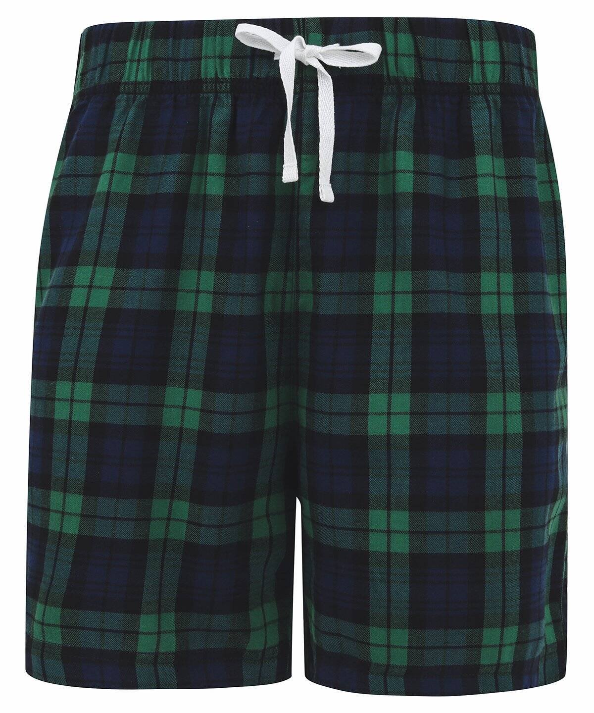 Navy/Green Check