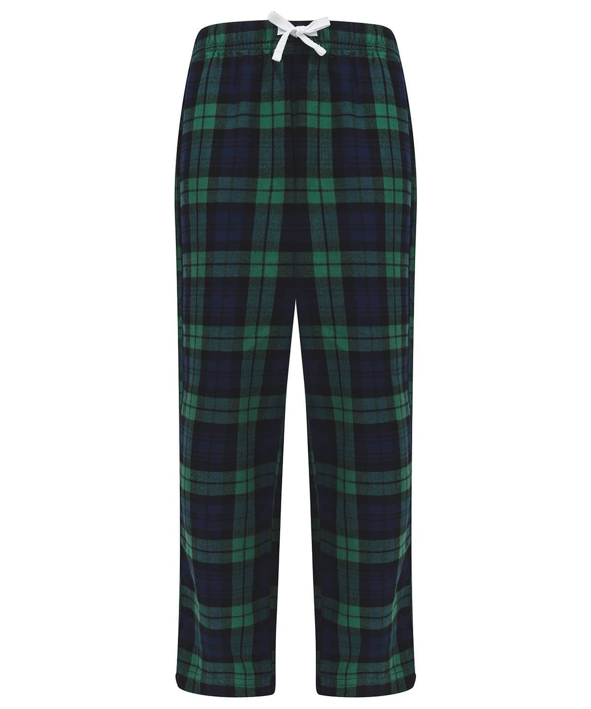 Navy/Green Check