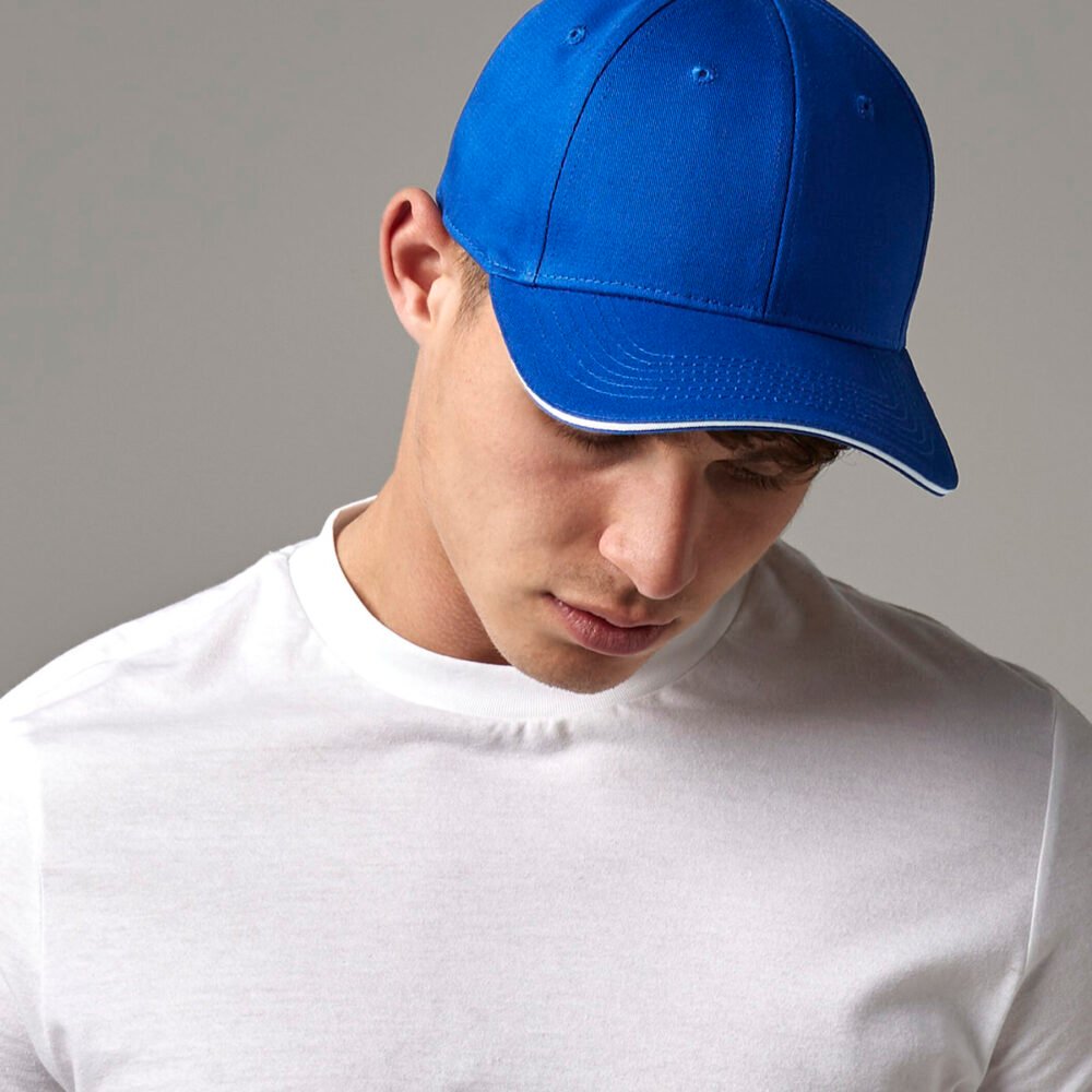 EarthAware® classic organic cotton 6-panel cap  sandwich peak