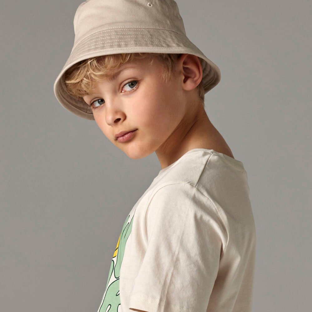 Junior organic cotton bucket hat