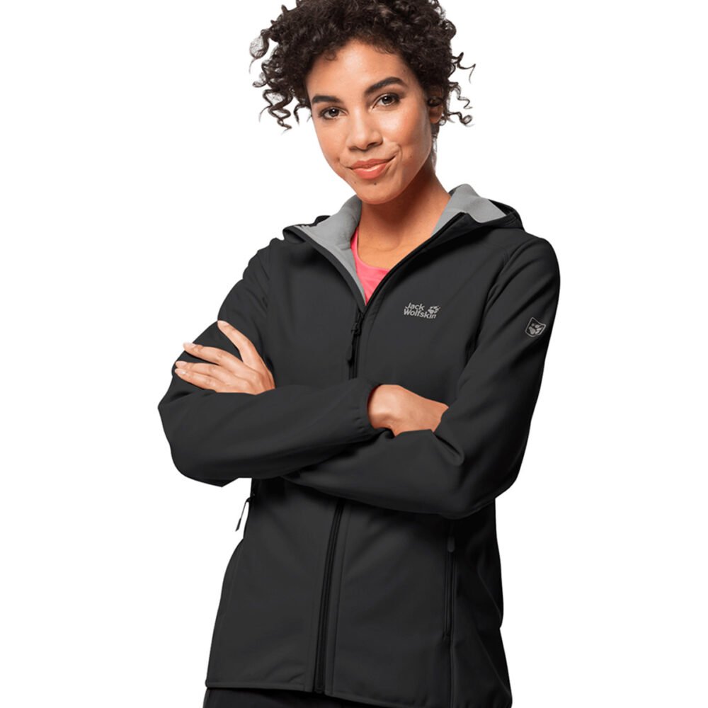 Womens hooded softshell jacket (OL)