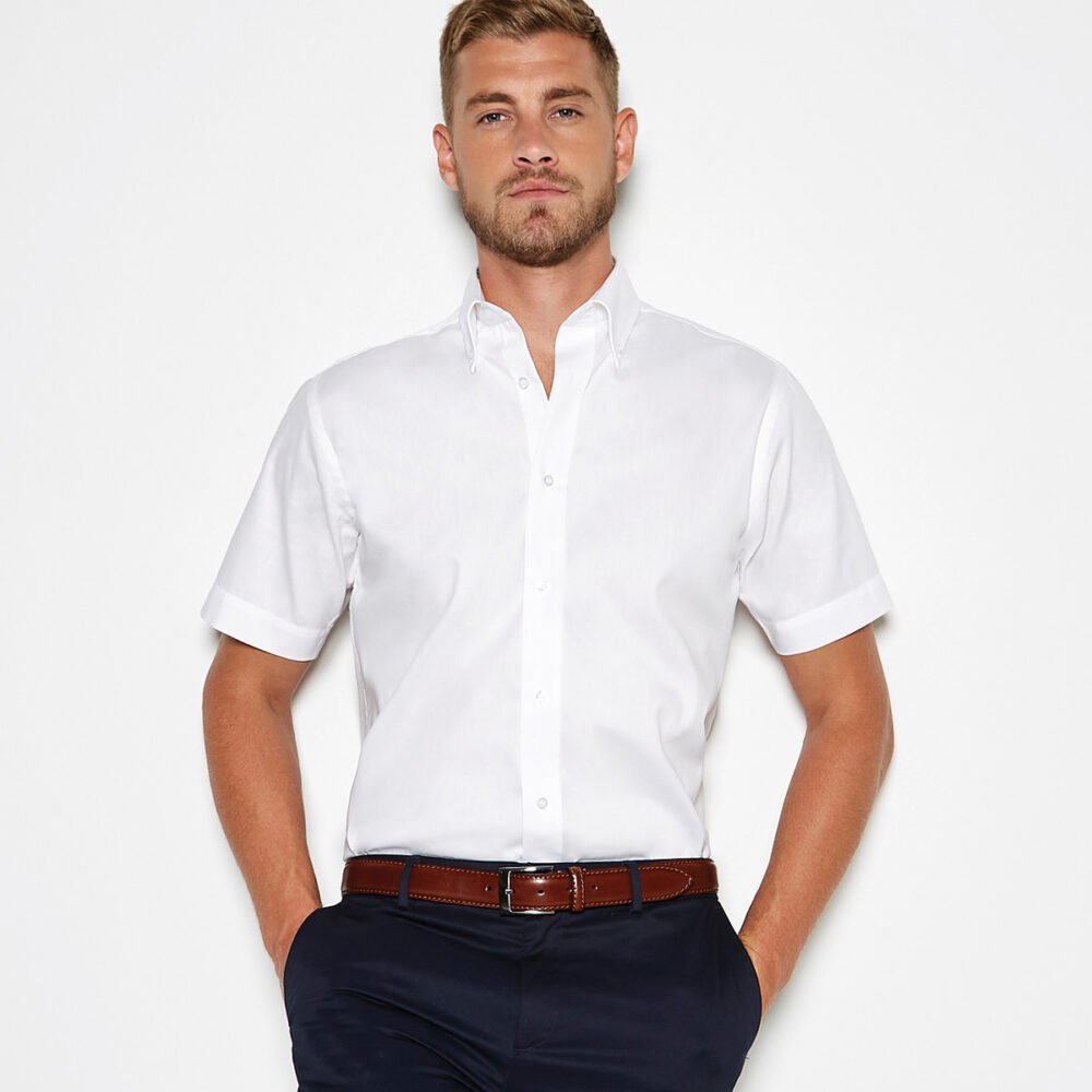 Premium Oxford shirt short-sleeved (tailored fit)