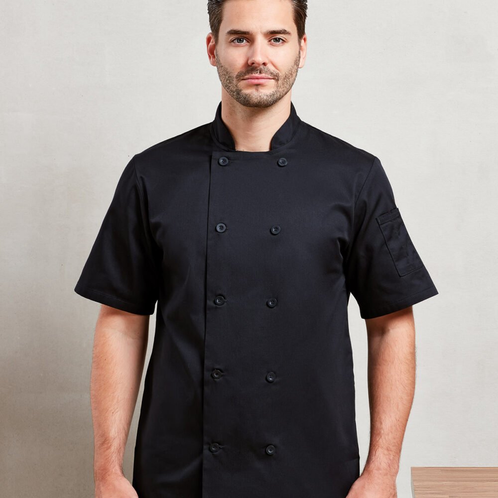 Short sleeve chefs jacket