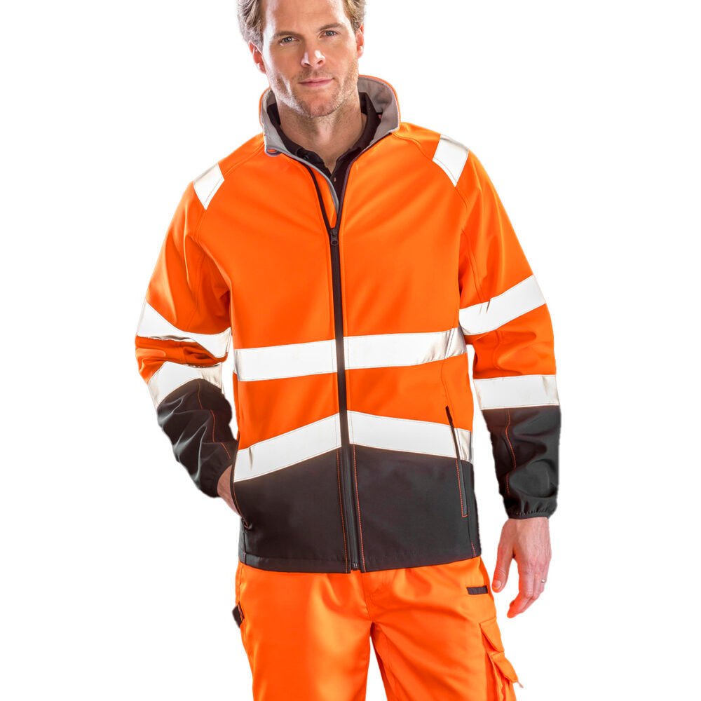 Printable safety softshell jacket 