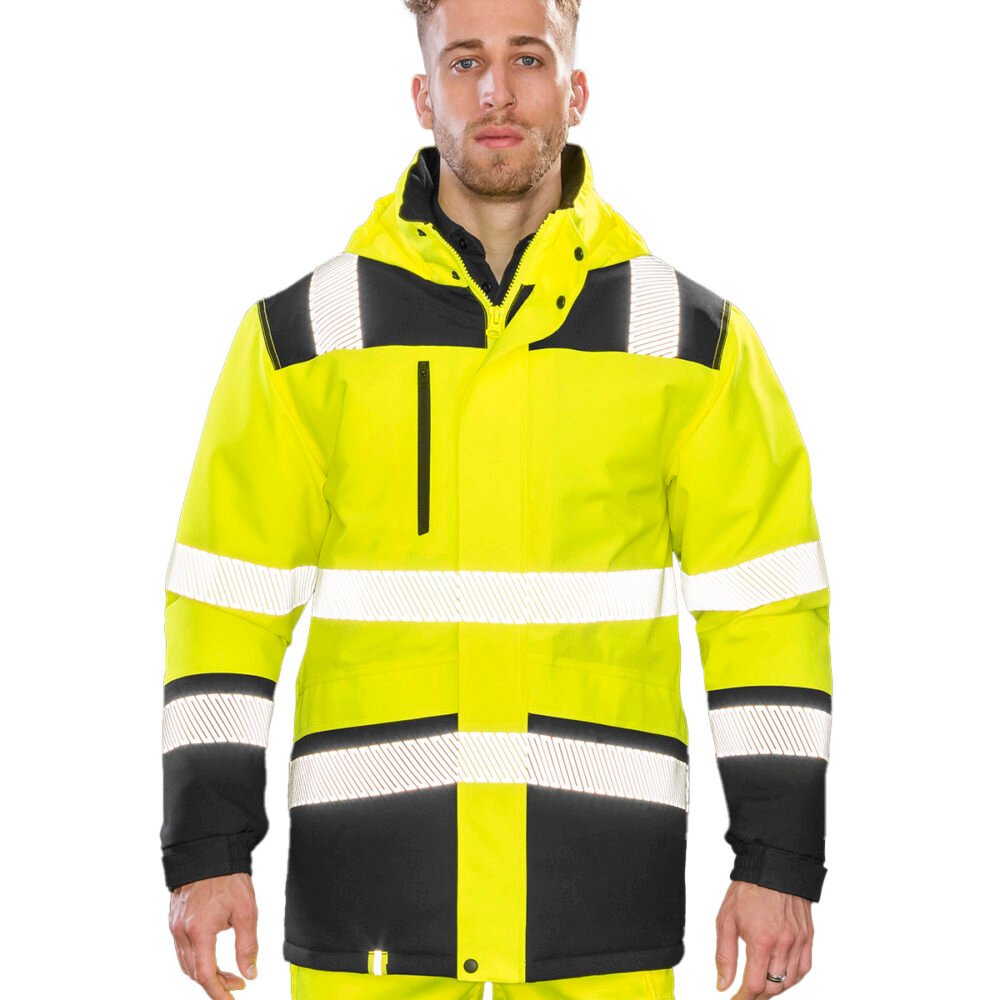 Printable softshell safety coat