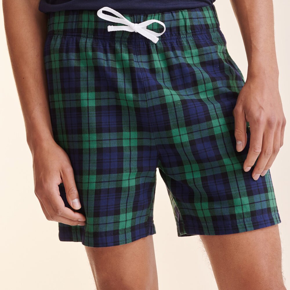 Tartan lounge shorts