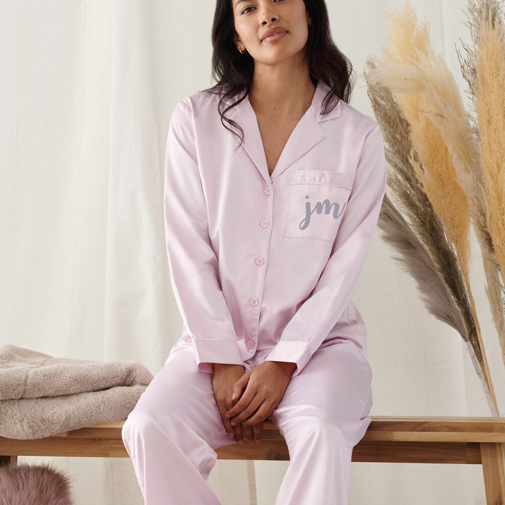 Women's satin long pyjamas 